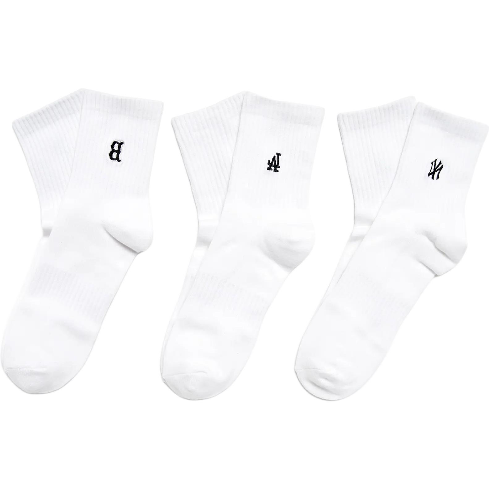MLB Набор из 3 пар унисекс носков Crew белый
MLB Набор из 3 пар унисекс носков Crew белый