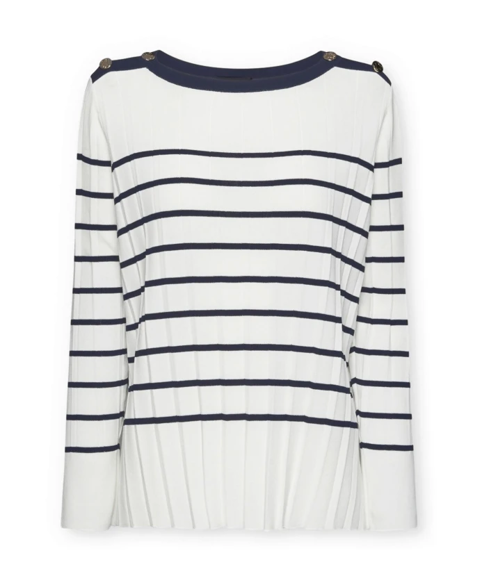 Полосатый свитер Elena Mirã², белый
Полосатый свитер Elena Mirã², белый