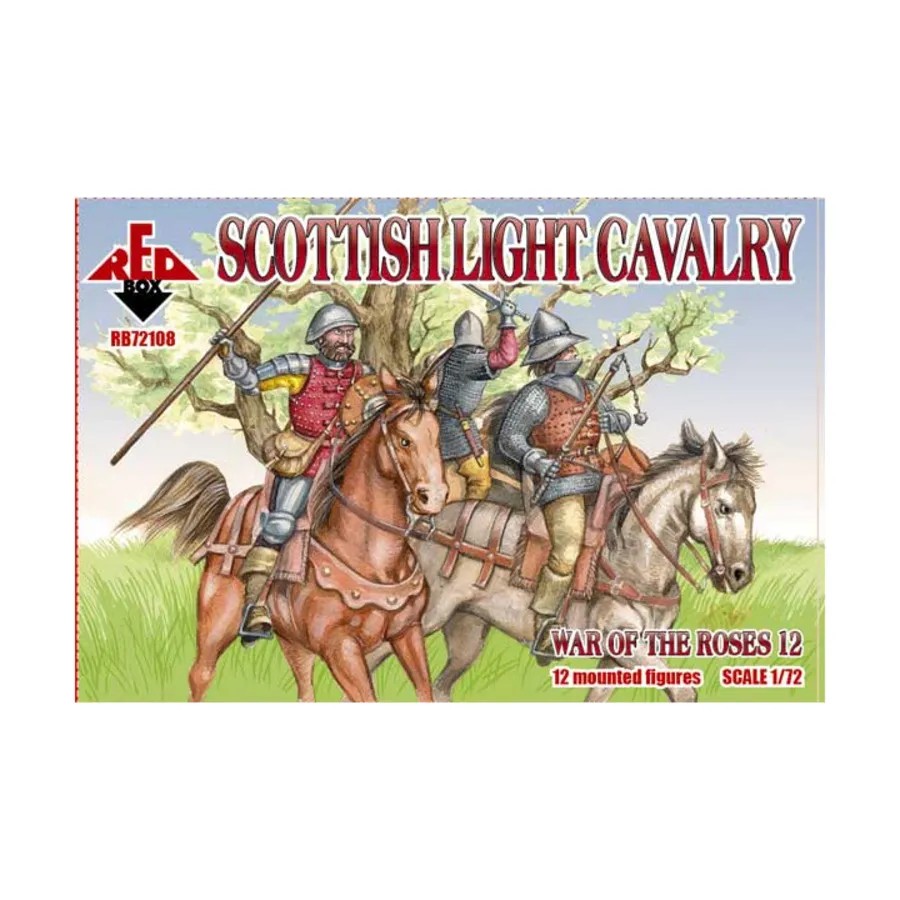 Шотландская легкая кавалерия, War of the Roses Miniatures (1:72)
Шотландская легкая кавалерия, War of the Roses Miniatures (1:72)