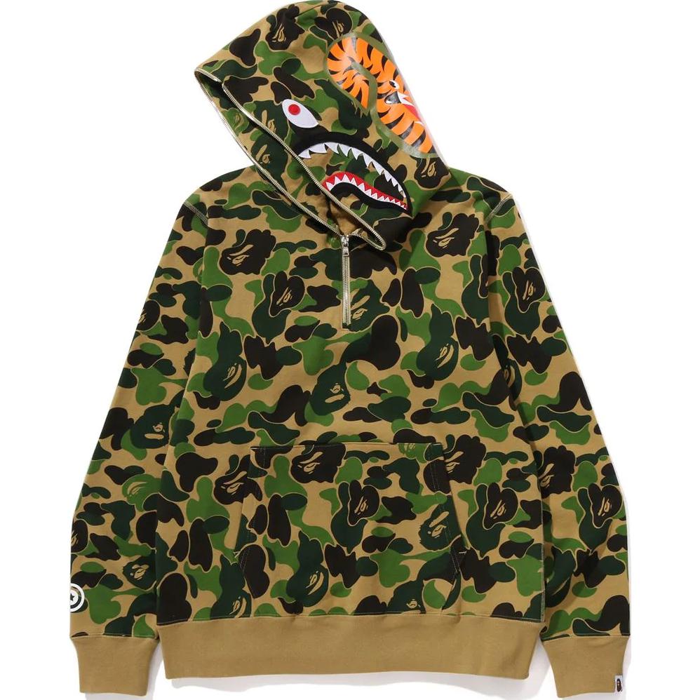 Bape Abc Camo Shark полу-молния худи A BATHING APE, зеленый
Bape Abc Camo Shark полу-молния худи A BATHING APE, зеленый