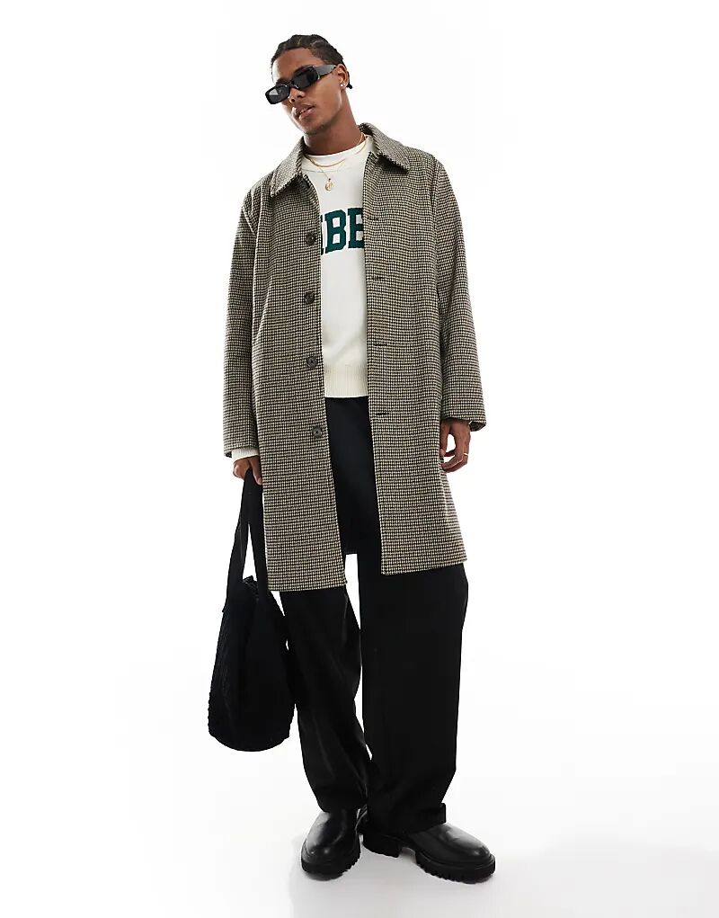 Свободный тренчкот в клетку «гусиная лапка» из хлопка Cotton:On
Свободный тренчкот в клетку «гусиная лапка» из хлопка Cotton:On