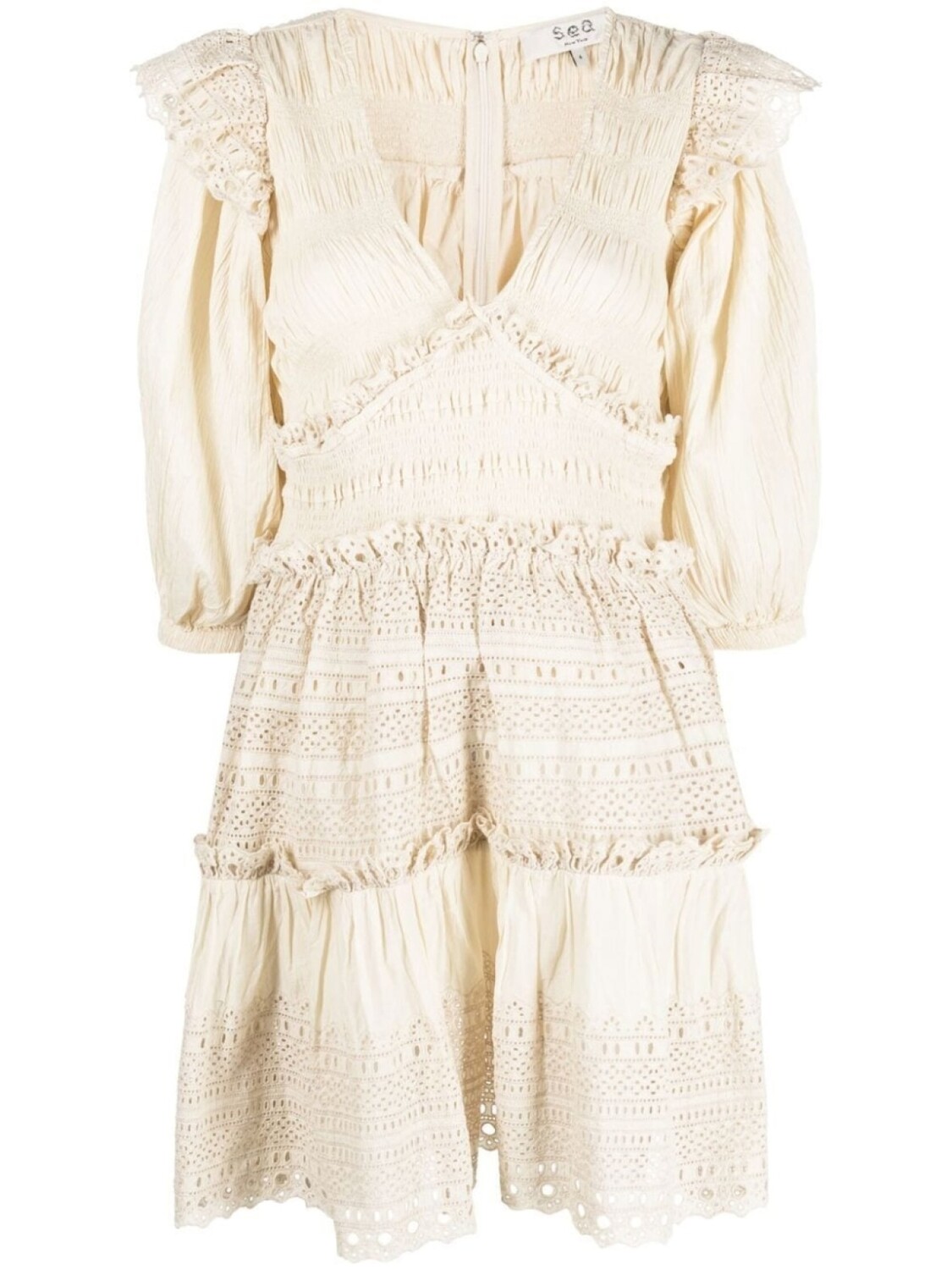 Sea платье с объемными рукавами, нейтральный цвет
Sea платье с объемными рукавами, нейтральный цвет