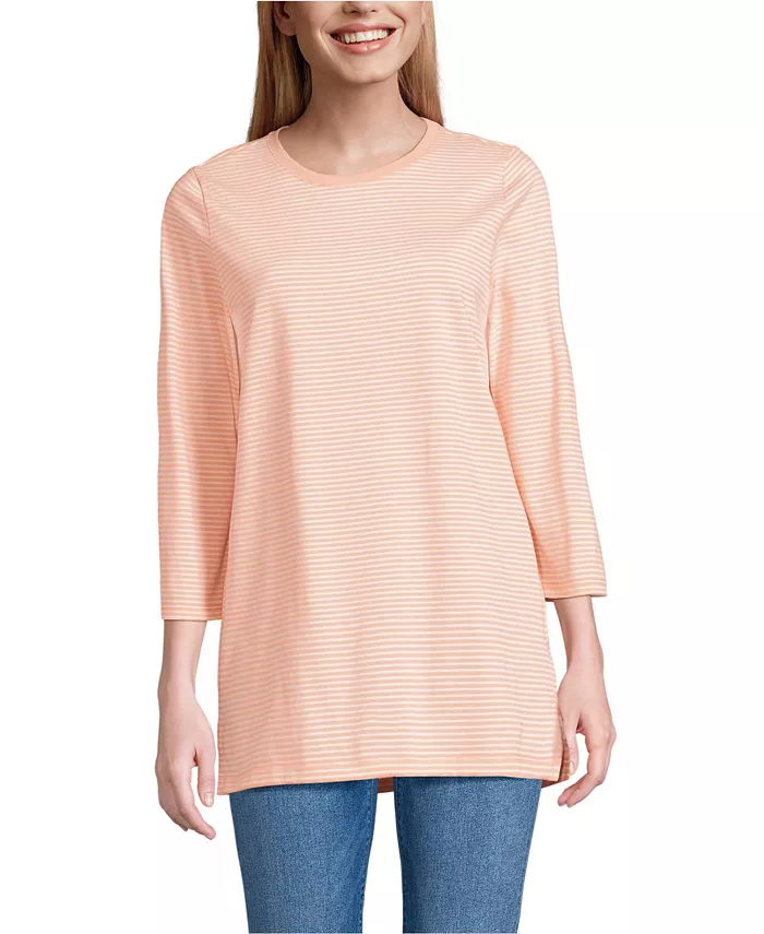 Женская хлопковая туника Supima с рукавами 3/4 Lands' End, оранжевый
Женская хлопковая туника Supima с рукавами 3/4 Lands' End, оранжевый