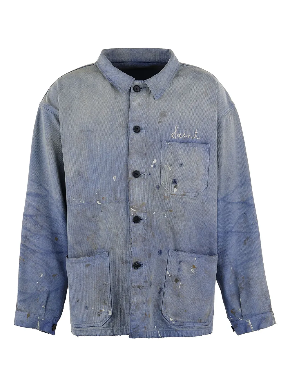 Рубашка с эффектом потертости SAINT MXXXXXX, синий
Рубашка с эффектом потертости SAINT MXXXXXX, синий