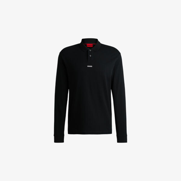Рубашка поло свободного кроя из хлопка-пике с логотипом Hugo, черный
Рубашка поло свободного кроя из хлопка-пике с логотипом Hugo, черный