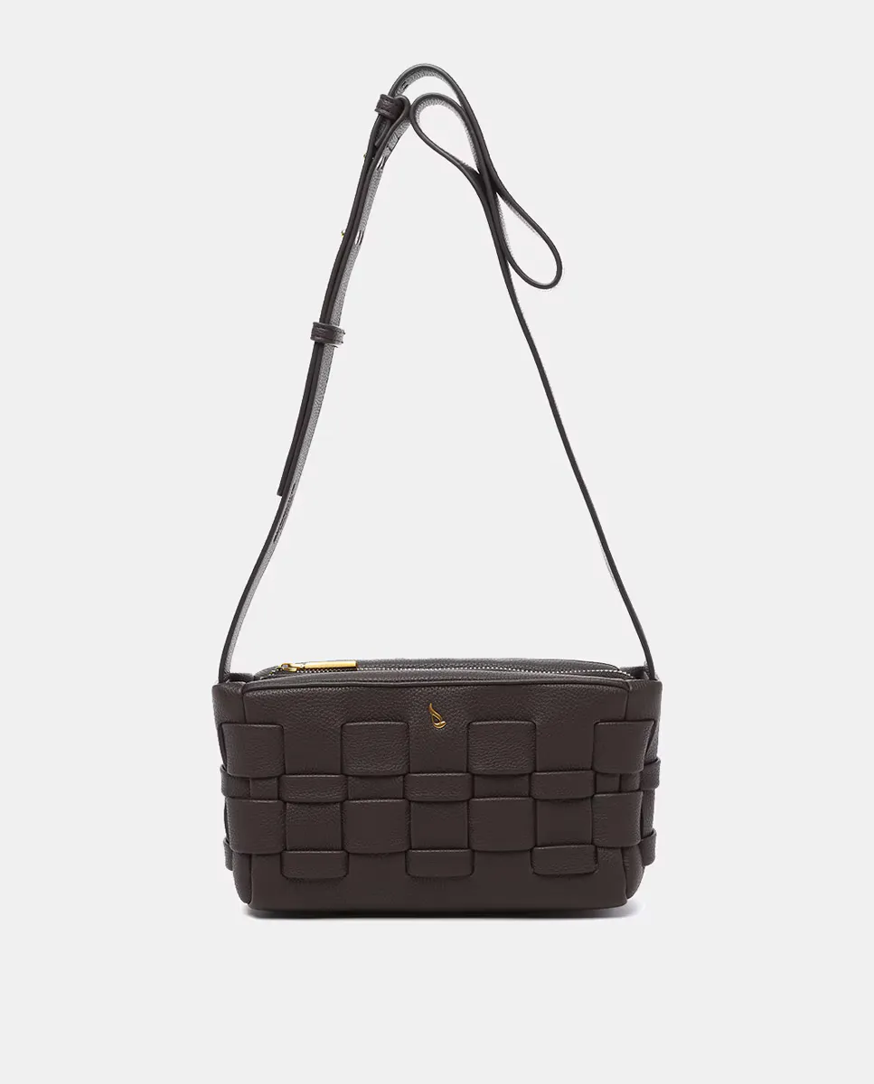 Сумка через плечо из коричневой плетеной ткани из переработанных материалов Abbacino, темно-коричневый
Сумка через плечо из коричневой плетеной ткани из переработанных материалов Abbacino, темно-коричневый