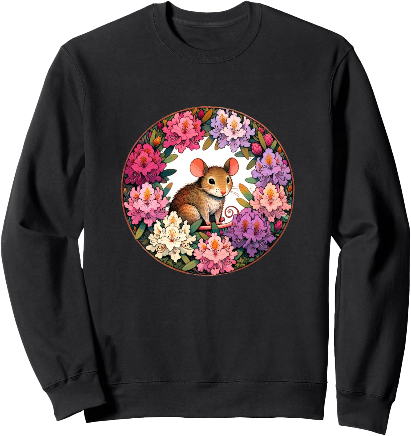Толстовка с изображением мыши и рододендрона, цветочная тематика, грызун Cat Snugg, черный
Толстовка с изображением мыши и рододендрона, цветочная тематика, грызун Cat Snugg, черный