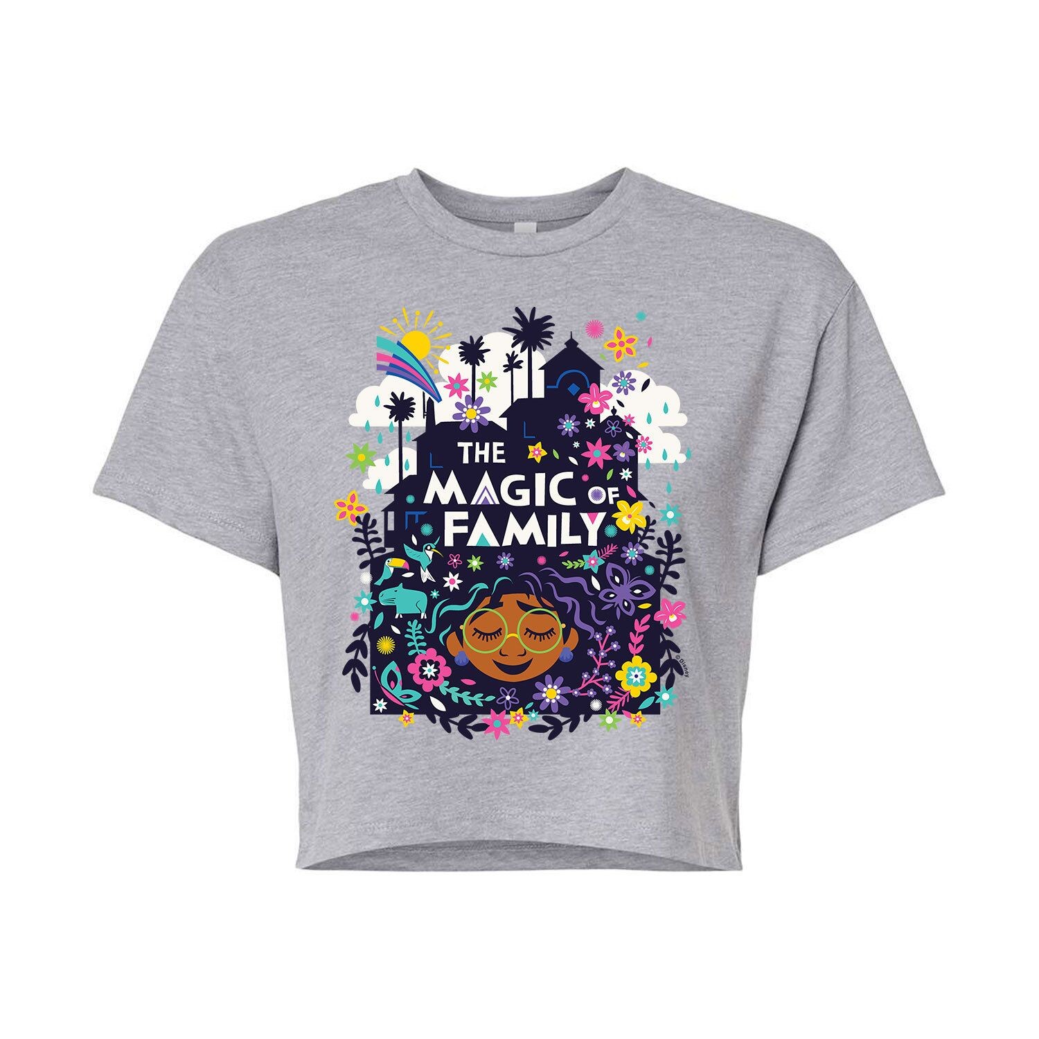 Укороченная футболка с рисунком Disney's Encanto Juniors Family Magic Disney
Укороченная футболка с рисунком Disney's Encanto Juniors Family Magic Disney
