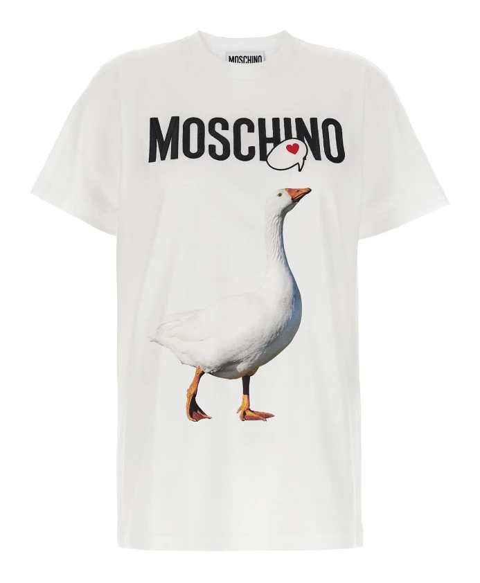 Футболка с вышитым логотипом Moschino, белый
Футболка с вышитым логотипом Moschino, белый