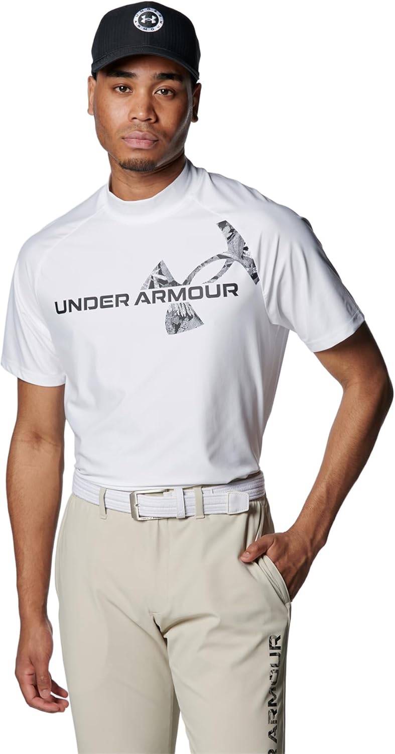 Мужская поло-рубашка для гольфа UNDER ARMOUR UA Iso-Chill с коротким рукавом и высоким воротником, белый/черный/серый
Мужская поло-рубашка для гольфа UNDER ARMOUR UA Iso-Chill с коротким рукавом и высоким воротником, белый/черный/серый