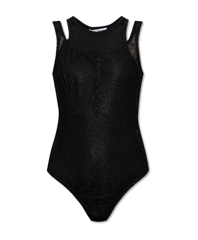 Кружевное боди The Attico, черный
Кружевное боди The Attico, черный