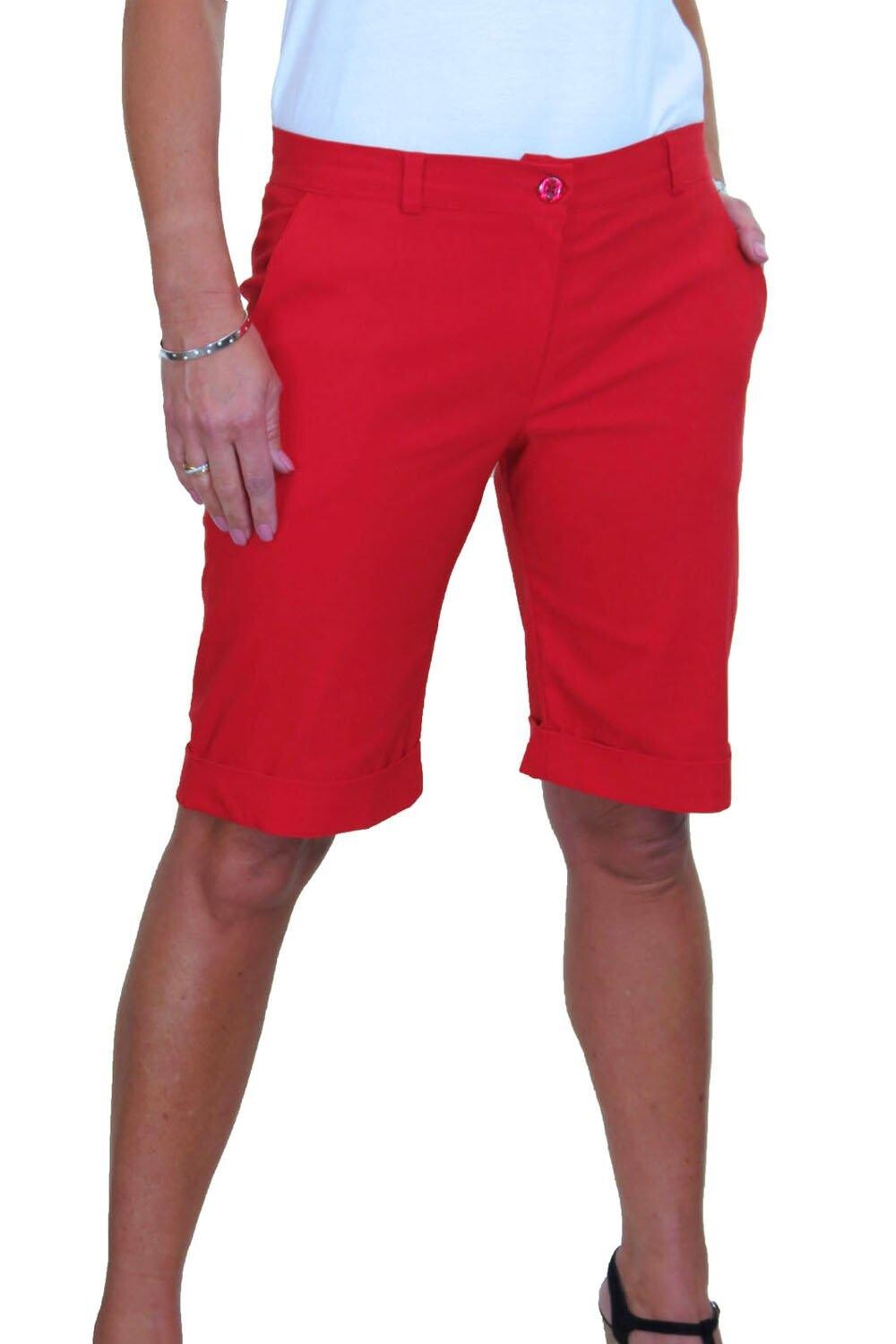 Эластичные шорты-бермуды со средней посадкой Paulo Due, красный
Эластичные шорты-бермуды со средней посадкой Paulo Due, красный