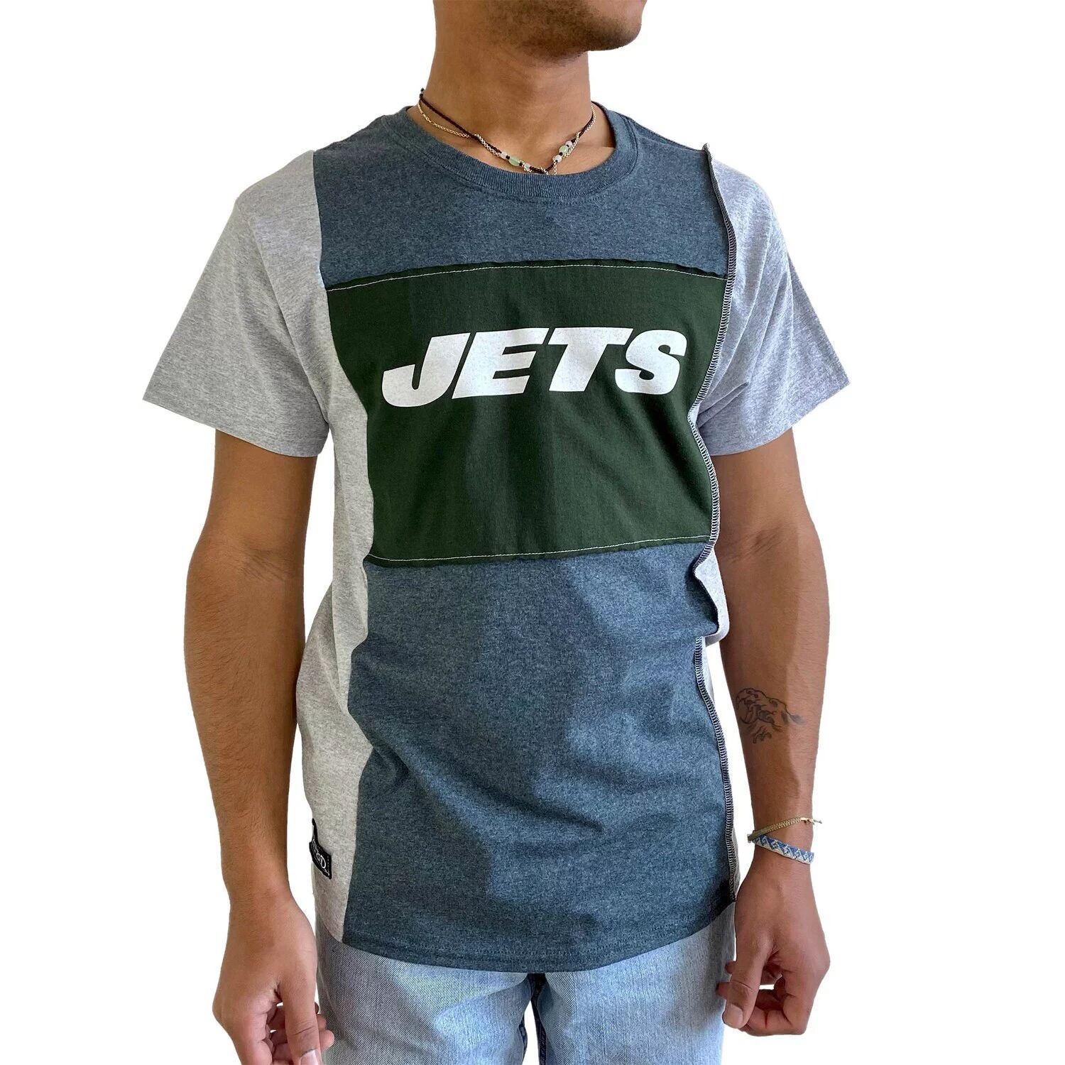 Мужская футболка с разрезом из экологически чистого материала Heather Charcoal New York Jets Refried Apparel
Мужская футболка с разрезом из экологически чистого материала Heather Charcoal New York Jets Refried Apparel