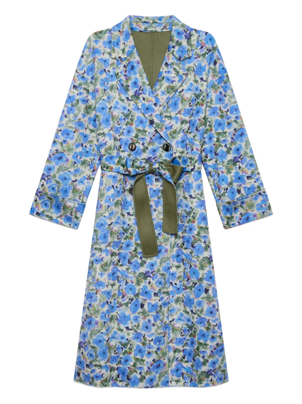 Двубортное пальто с цветочным принтом MALIPARMI, синий
Двубортное пальто с цветочным принтом MALIPARMI, синий