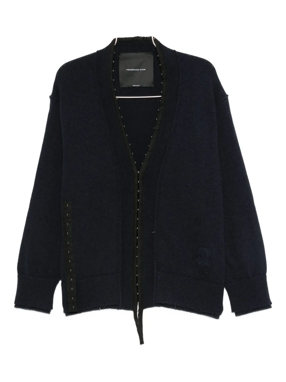Кардиган из хлопка с эффектом состаривания Federico Cina, синий
Кардиган из хлопка с эффектом состаривания Federico Cina, синий