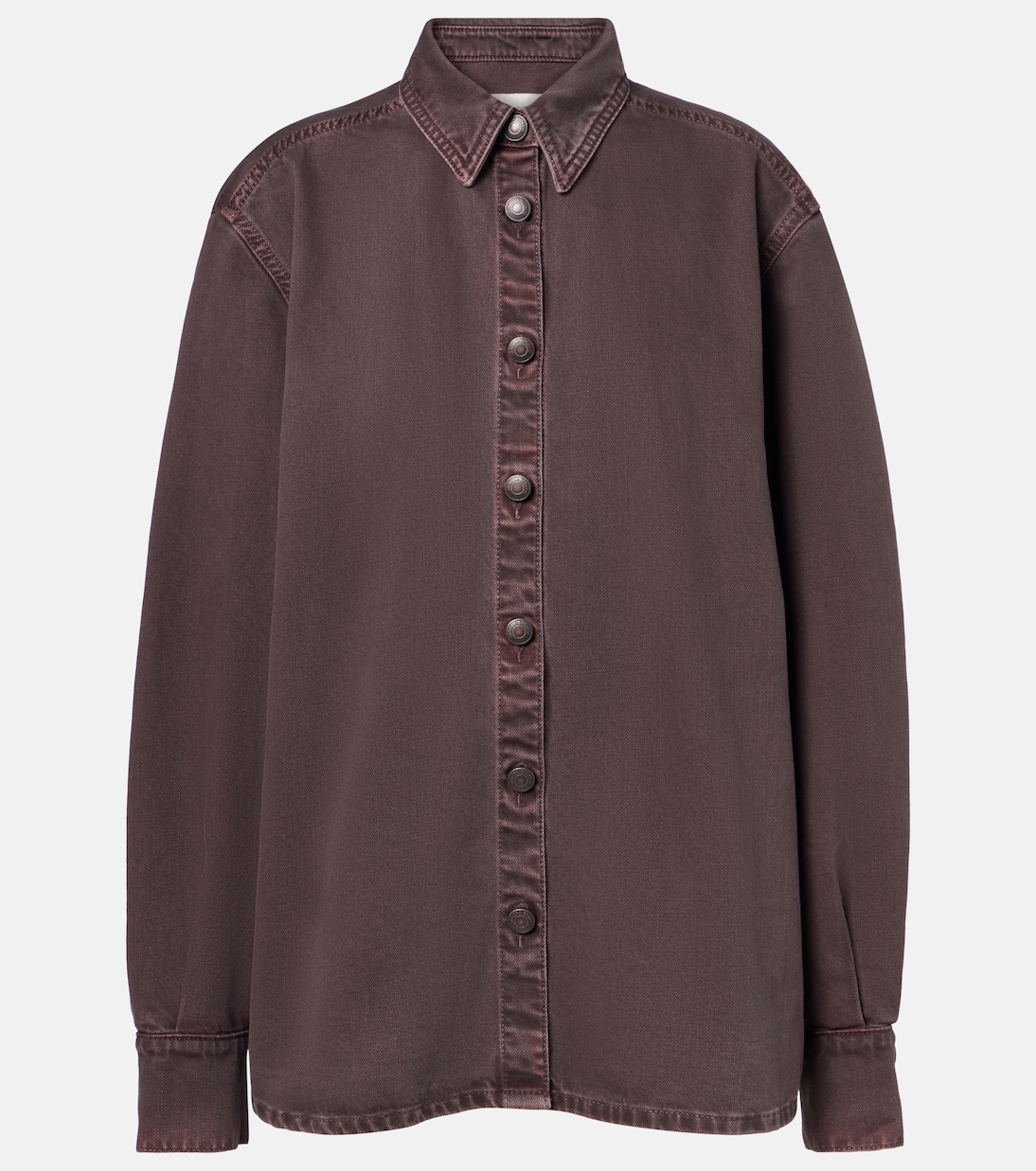 Джимовая рубашка оверсайз Magda Butrym, коричневый
Джимовая рубашка оверсайз Magda Butrym, коричневый