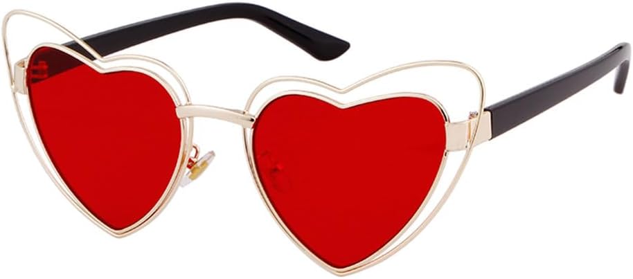 LVTFCO Модные красные солнцезащитные очки в форме сердца с двойной оправой, женские солнцезащитные очки с ажурной металлической отделкой, защита от УФ-излучения UV400, C5 Red
LVTFCO Модные красные солнцезащитные очки в форме сердца с двойной оправой, женские солнцезащитные очки с ажурной металлической отделкой, защита от УФ-излучения UV400, C5 Red