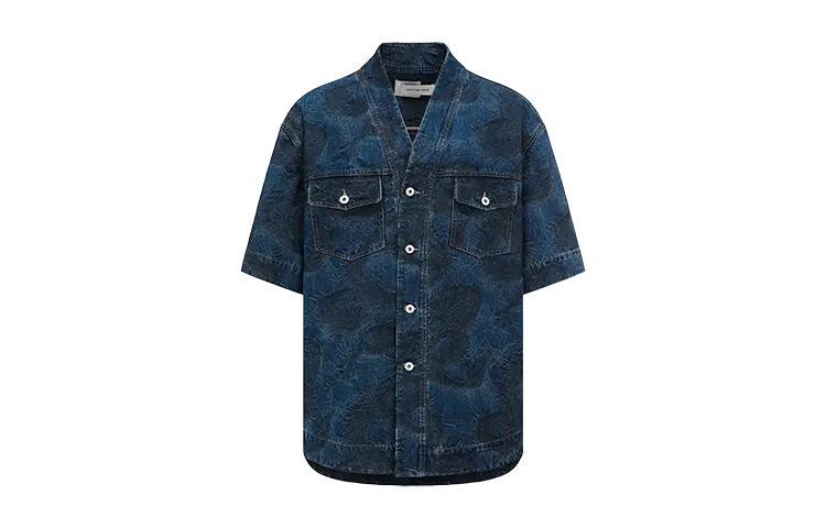 Драконья жаккардовая джинсовая рубашка Feng Chen Wang, синий
Драконья жаккардовая джинсовая рубашка Feng Chen Wang, синий