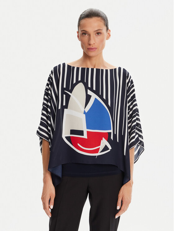 Блузка свободного кроя 251180 Joseph Ribkoff, синий
Блузка свободного кроя 251180 Joseph Ribkoff, синий