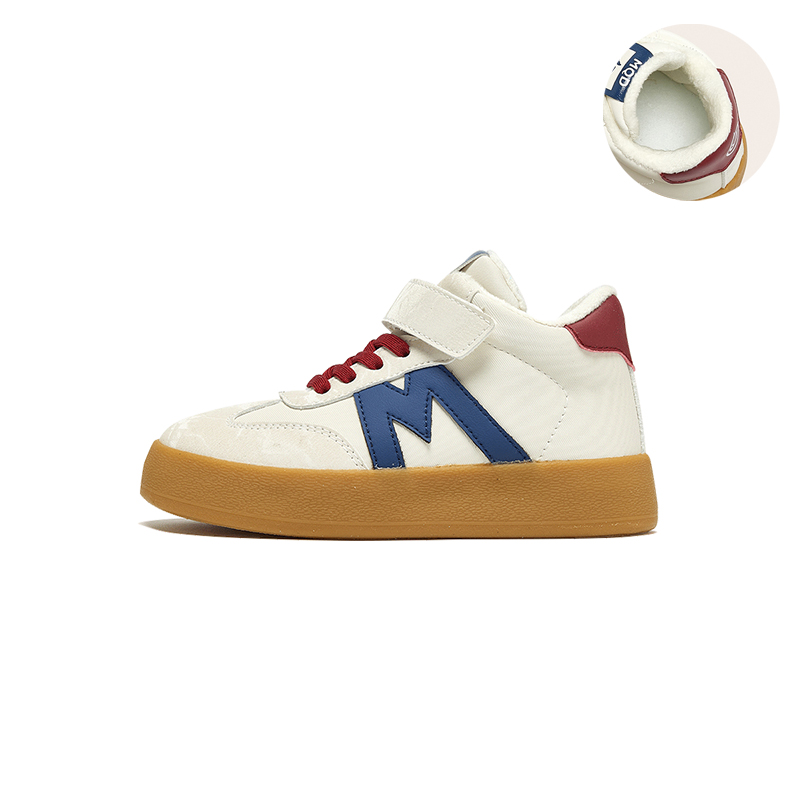 Высокие детские кроссовки для скейтбординга MQD, бежевый/темно-синий 
Высокие детские кроссовки для скейтбординга MQD, бежевый/темно-синий