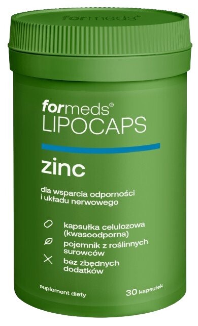 ForMeds, LIPOCAPS ZINC, Биологически активная добавка, 30 капсул Inna Marka
ForMeds, LIPOCAPS ZINC, Биологически активная добавка, 30 капсул Inna Marka