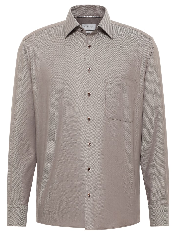 Рубашка COMFORT FIT темно-коричневого цвета Eterna
Рубашка COMFORT FIT темно-коричневого цвета Eterna