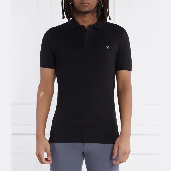 Рубашка-Поло приталенного кроя с вышивкой Calvin Klein, черный
Рубашка-Поло приталенного кроя с вышивкой Calvin Klein, черный