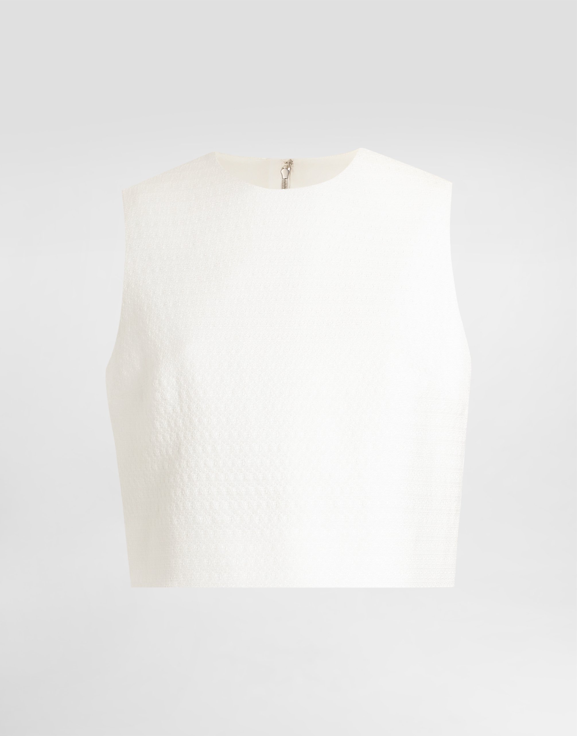 Топ из стрейчевой матовой ткани Dolce & Gabbana, белый
Топ из стрейчевой матовой ткани Dolce & Gabbana, белый