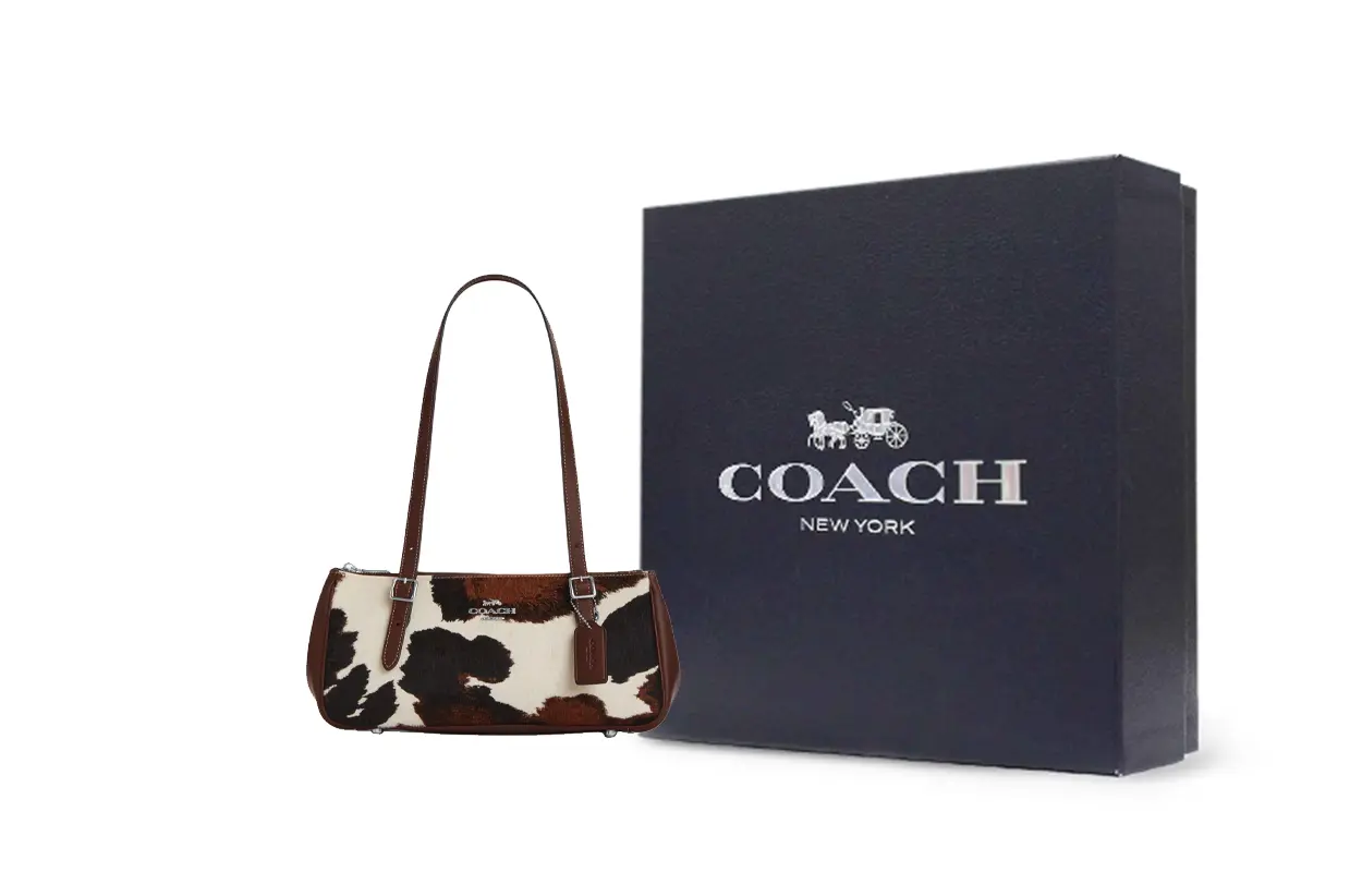 Coach Сумка через плечо из коровьей кожи, большая женская, коричневая
Coach Сумка через плечо из коровьей кожи, большая женская, коричневая
