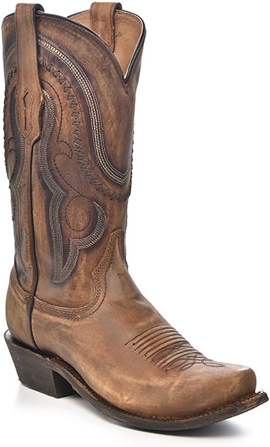 Мужские ковбойские сапоги Corral золотисто-коричневого цвета ручной работы, Вестерн-сапоги с узким квадратным носком и плетеным декоративным элементом Corral Boots
Мужские ковбойские сапоги Corral золотисто-коричневого цвета ручной работы, Вестерн-сапоги с узким квадратным носком и плетеным декоративным элементом Corral Boots