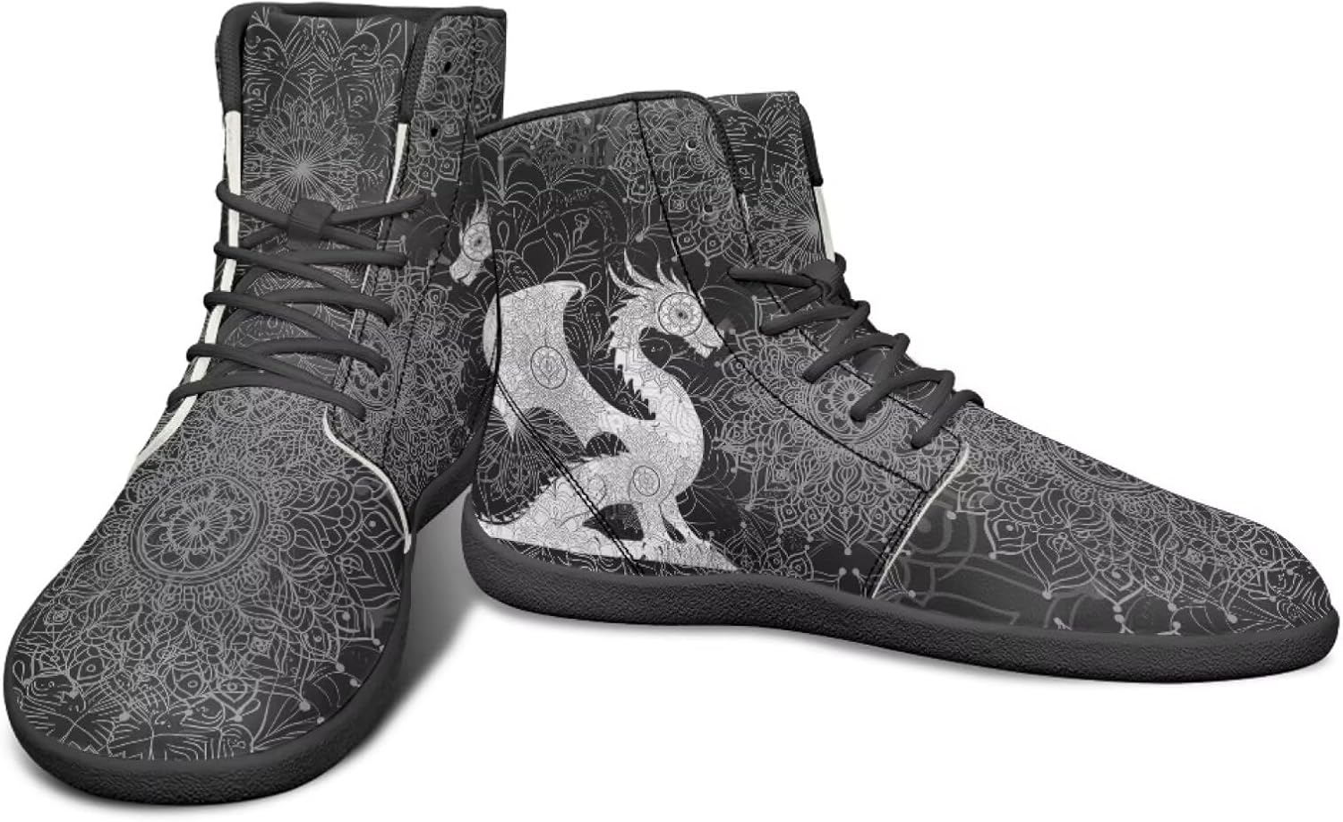 Мужские ультрагибкие кроссовки с анималистическим принтом, высокие, на резиновой подошве, черно-белые, с мандалой, для бега Watdotory
Мужские ультрагибкие кроссовки с анималистическим принтом, высокие, на резиновой подошве, черно-белые, с мандалой, для бега Watdotory