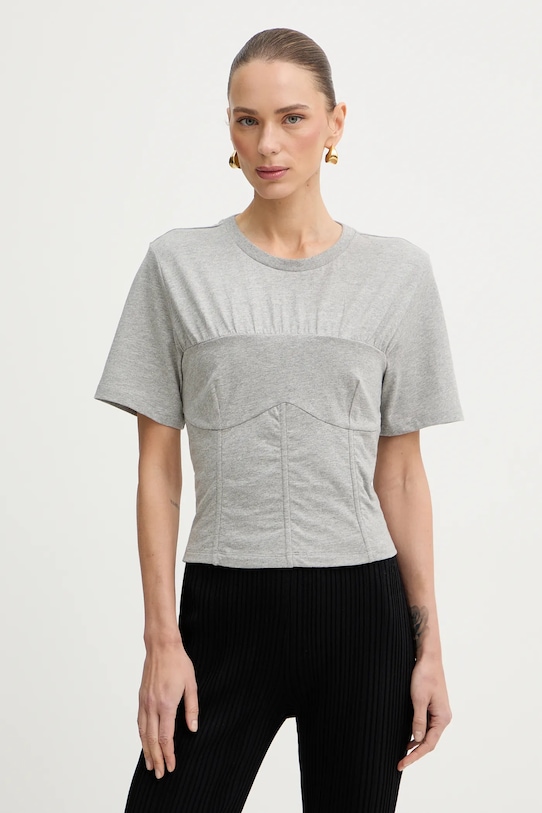 Хлопковая футболка Patrizia Pepe, серый
Хлопковая футболка Patrizia Pepe, серый