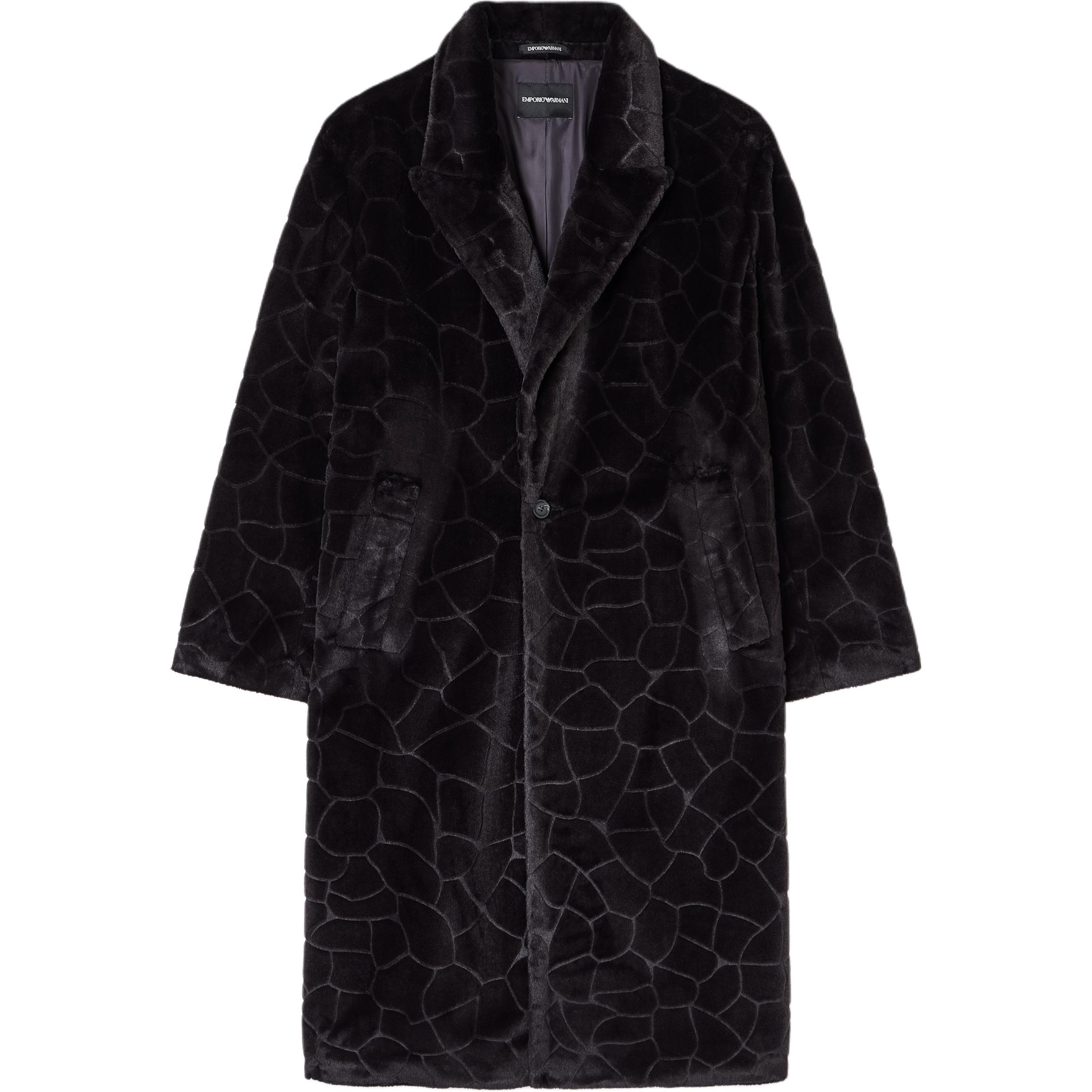 Однобортное пальто из искусственного меха с интарсией crocodile EMPORIO ARMANI, темно-фиолетовый
Однобортное пальто из искусственного меха с интарсией crocodile EMPORIO ARMANI, темно-фиолетовый