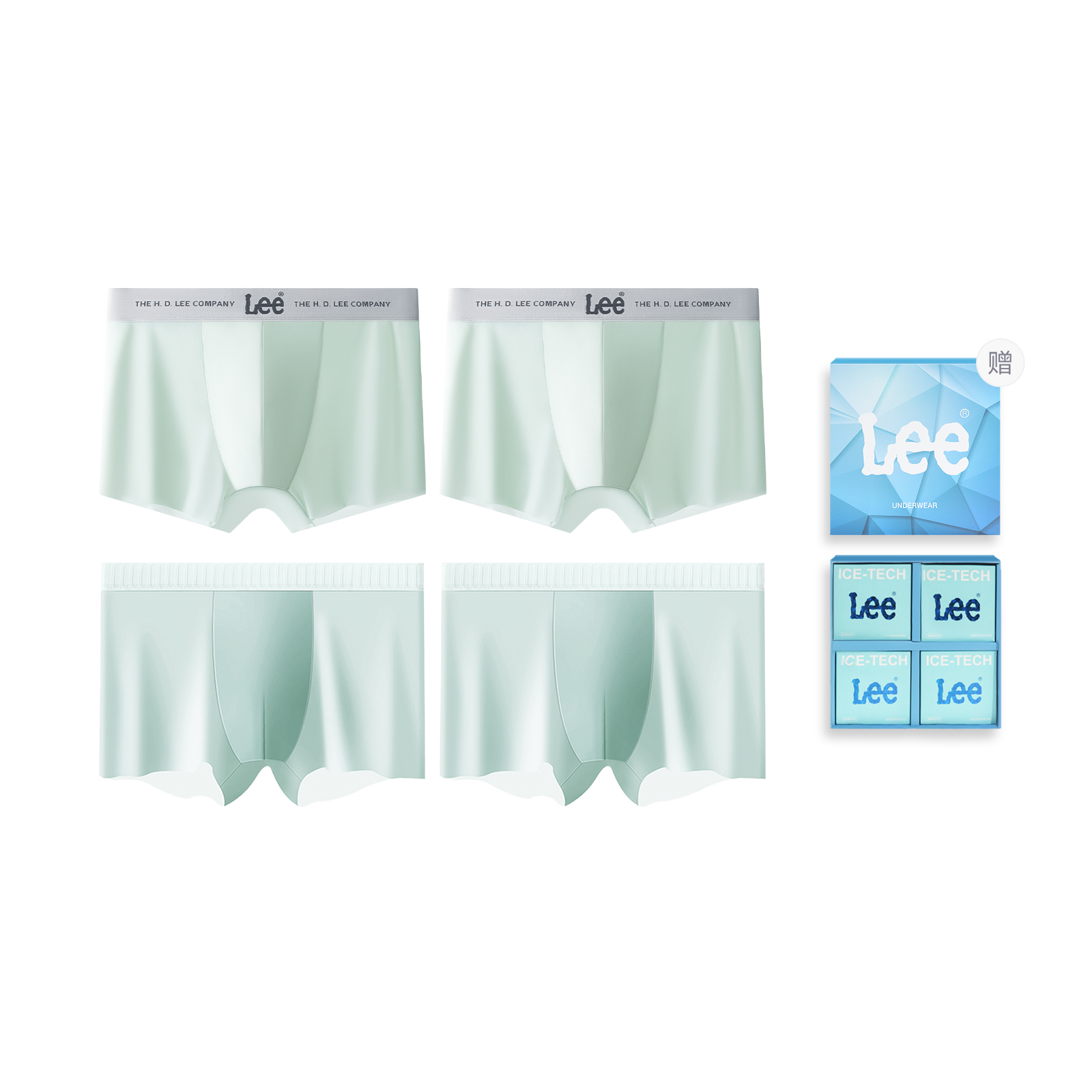 Lee Подарочный набор мужского белья SS23 Ice Series, 4 штуки
Lee Подарочный набор мужского белья SS23 Ice Series, 4 штуки