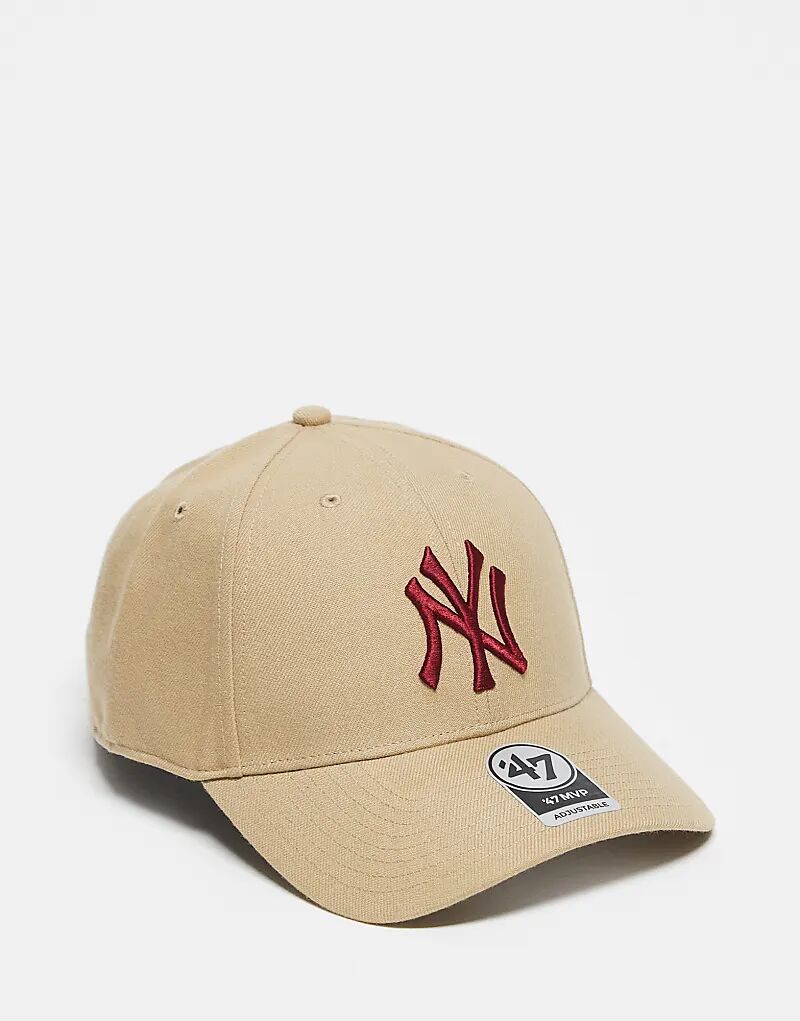 Кепка MVP 47 Brand NY Yankees бежевого цвета
Кепка MVP 47 Brand NY Yankees бежевого цвета