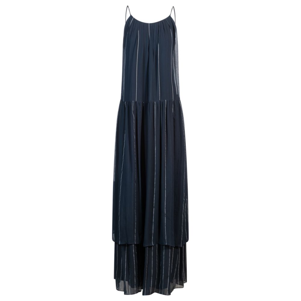 Многоярусное полосатое платье с шелком BOSS, цвет patterned
Многоярусное полосатое платье с шелком BOSS, цвет patterned