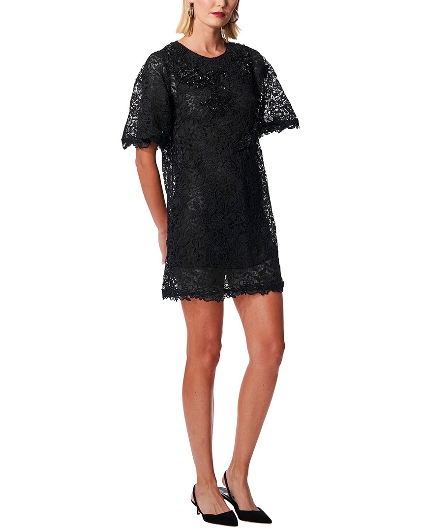 Платье-футляр с рукавами-крылышками Carolina Herrera, черный 
Платье-футляр с рукавами-крылышками Carolina Herrera, черный