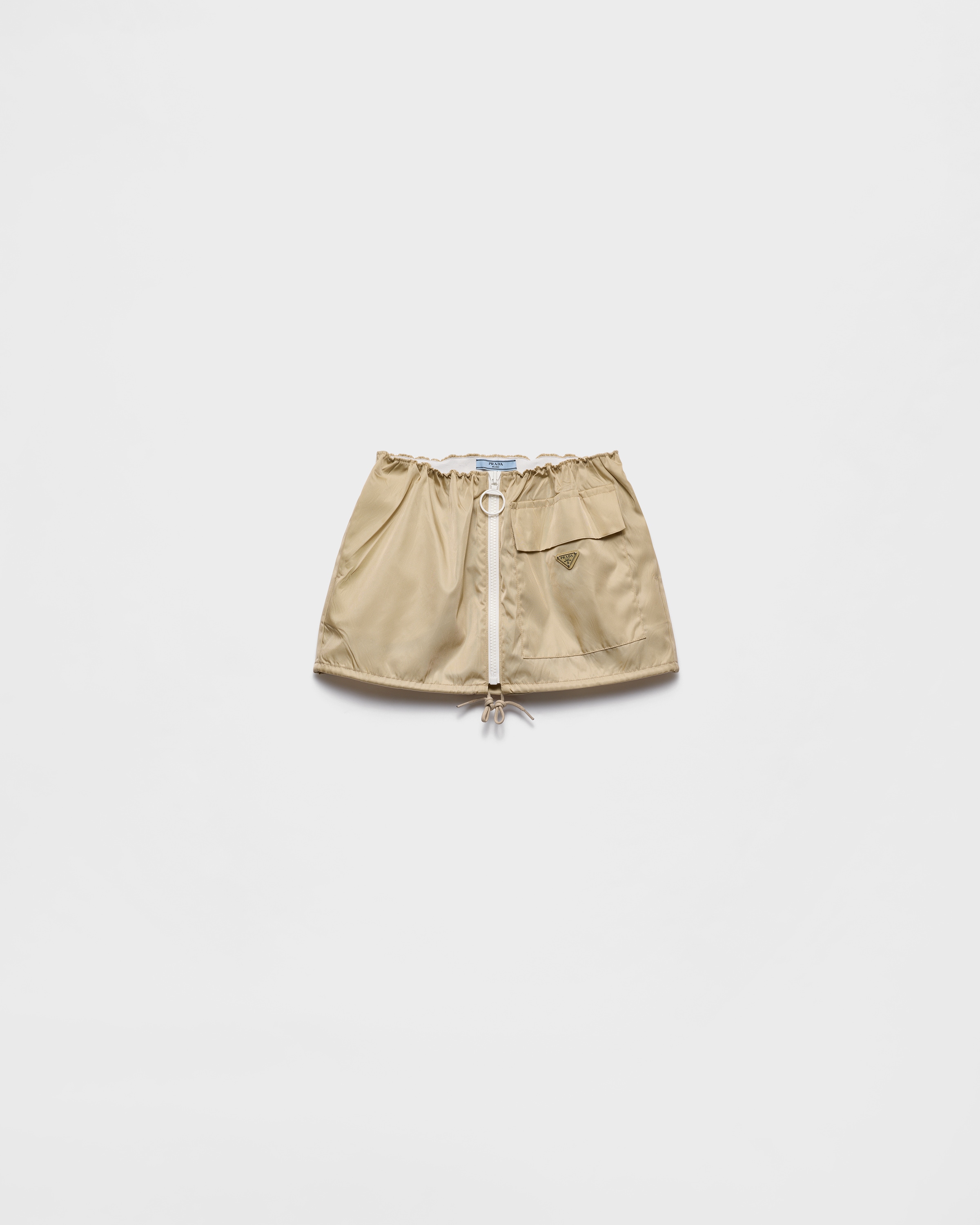 Мини-юбка из Re-Nylon Prada, бежевый
Мини-юбка из Re-Nylon Prada, бежевый