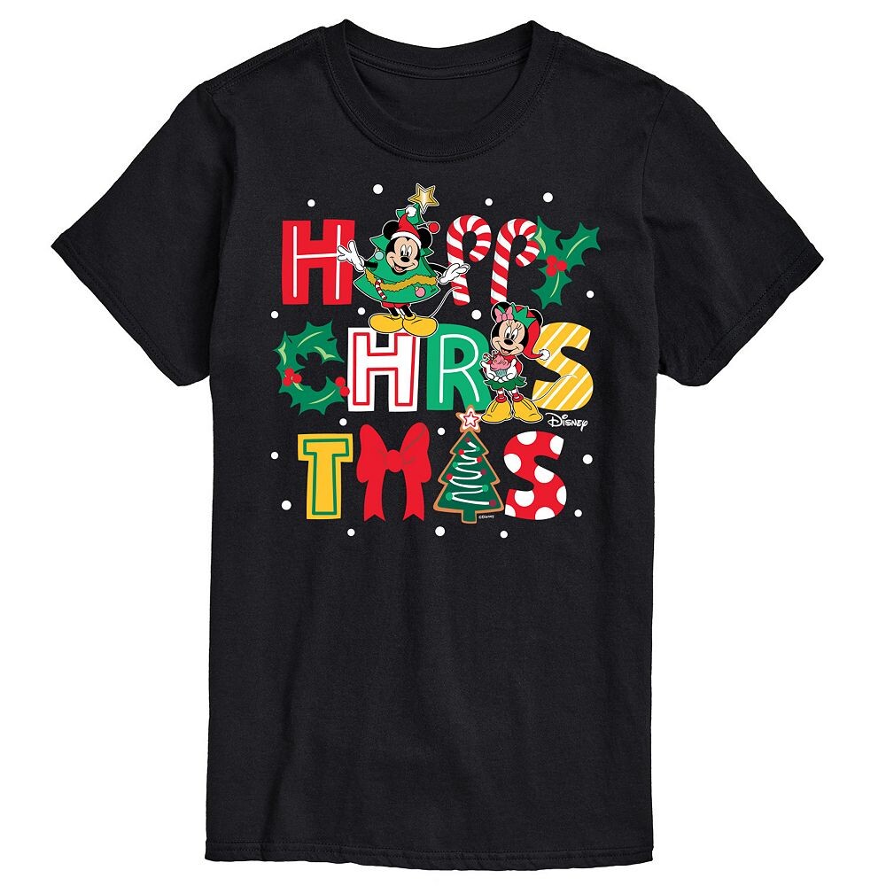 Мужская футболка с рисунком Микки и Минни Маус Disney's Happy Christmas Icons, черный
Мужская футболка с рисунком Микки и Минни Маус Disney's Happy Christmas Icons, черный