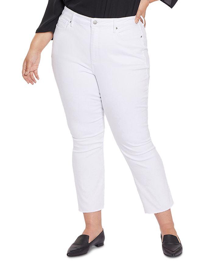 Узкие расклешенные джинсы до щиколотки Optic White NYDJ Plus, белый
Узкие расклешенные джинсы до щиколотки Optic White NYDJ Plus, белый