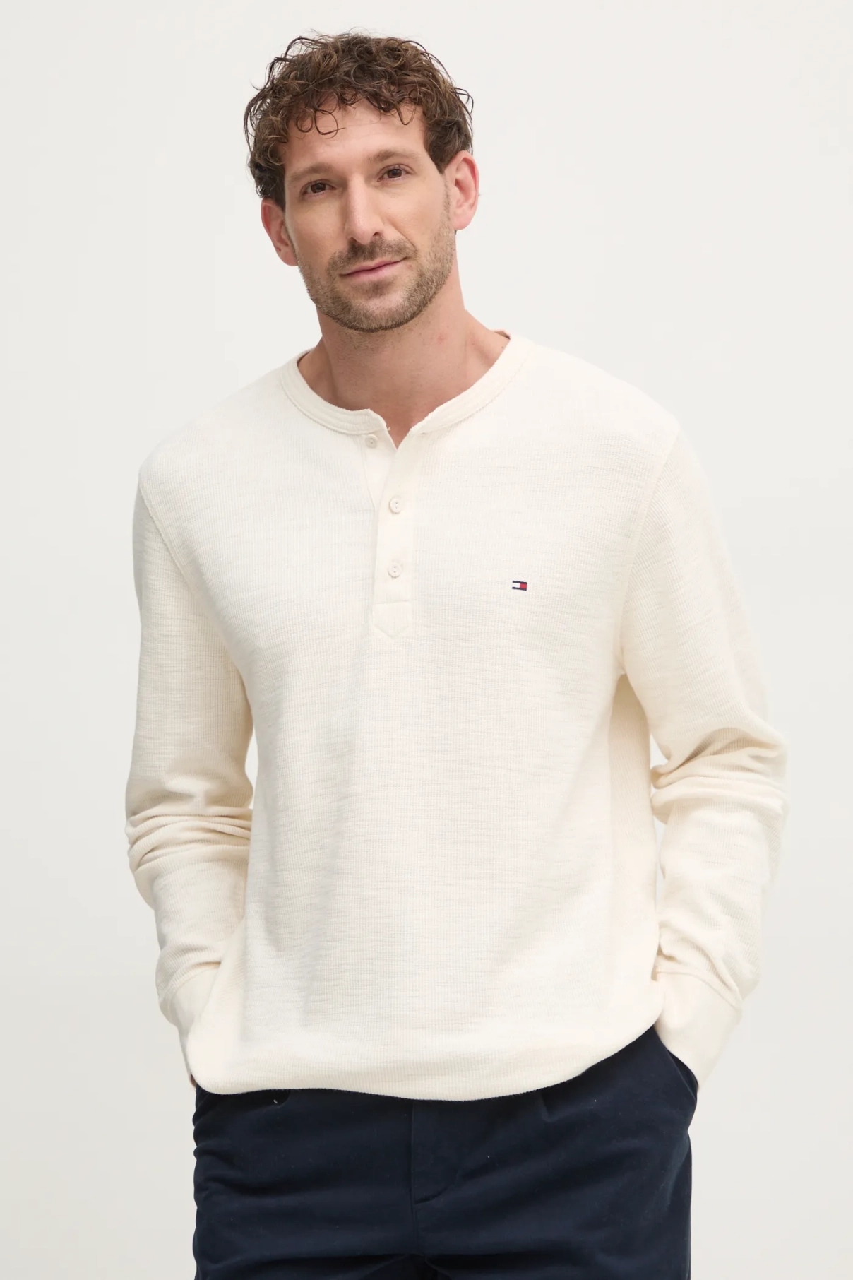 Хлопковый топ с длинными рукавами Tommy Hilfiger, бежевый
Хлопковый топ с длинными рукавами Tommy Hilfiger, бежевый