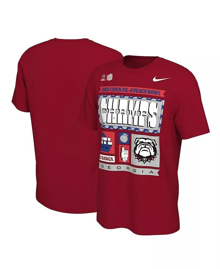 Мужская красная футболка Georgia Bulldogs College Football Playoff 2022 Peach Bowl Champions Locker Room Nike
Мужская красная футболка Georgia Bulldogs College Football Playoff 2022 Peach Bowl Champions Locker Room Nike
