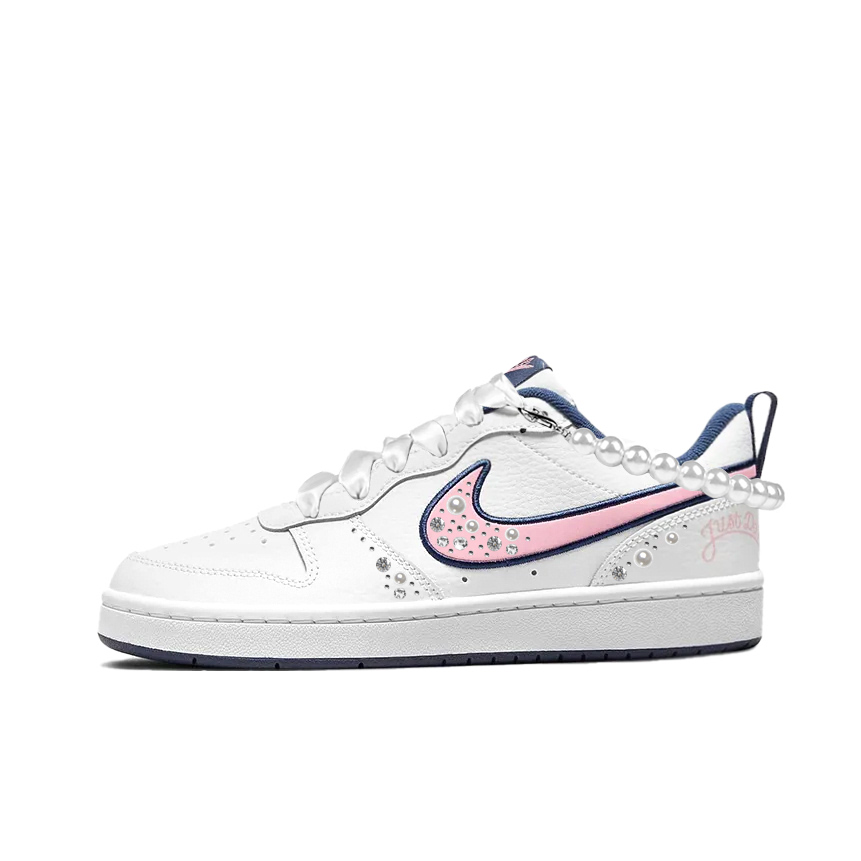 Nike Бордовые скейтерские кроссовки Court Borough Pearl Dreamy с противоскользящей подошвой, легкие, с амортизацией, низкие, бело-сине-розовые, детские
Nike Бордовые скейтерские кроссовки Court Borough Pearl Dreamy с противоскользящей подошвой, легкие, с амортизацией, низкие, бело-сине-розовые, детские