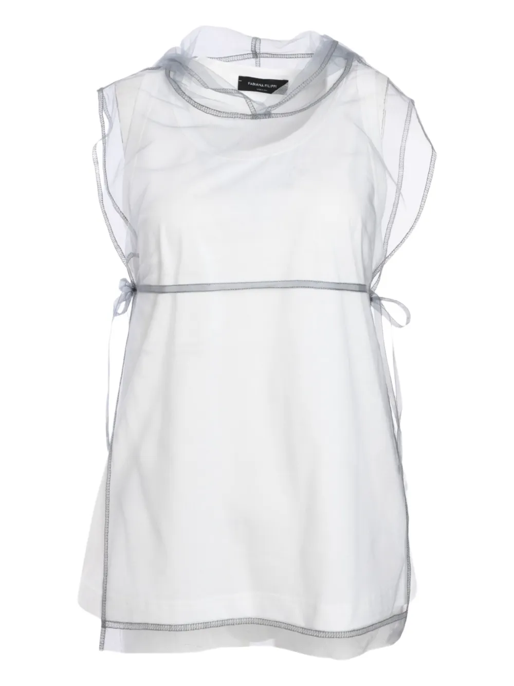 Многослойный топ без рукавов Fabiana Filippi, серый
Многослойный топ без рукавов Fabiana Filippi, серый