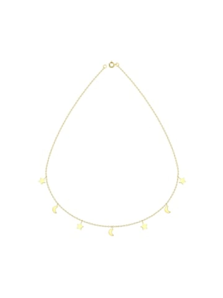 Alexander York Колье с изображением луны и звезд из золота, изготовленное из серебра 925 пробы с золотым покрытием
Alexander York Колье с изображением луны и звезд из золота, изготовленное из серебра 925 пробы с золотым покрытием