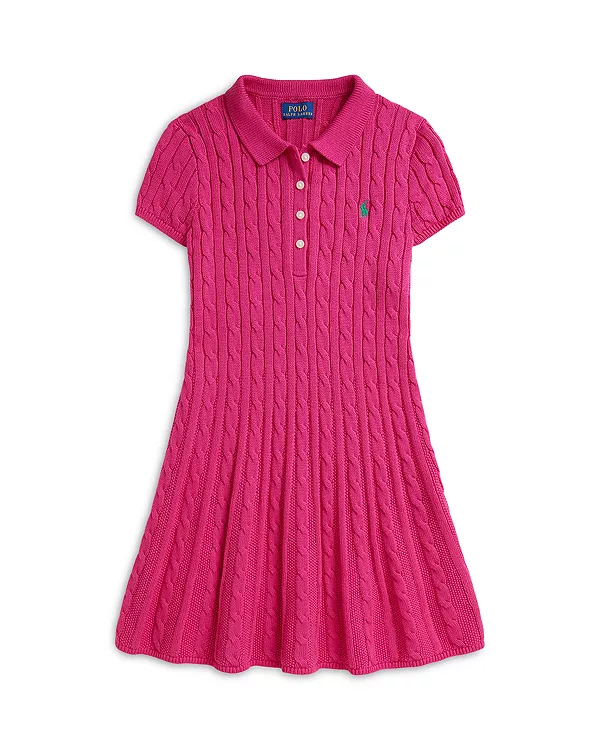 Платье-Поло из хлопка крупной вязки для девочек - для детей постарше. Ralph Lauren, розовый
Платье-Поло из хлопка крупной вязки для девочек - для детей постарше. Ralph Lauren, розовый