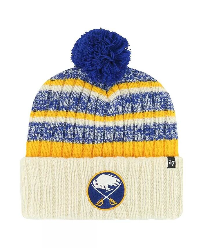 Мужская кремовая вязаная шапка Buffalo Sabres Tavern с манжетами и помпоном '47 Brand
Мужская кремовая вязаная шапка Buffalo Sabres Tavern с манжетами и помпоном '47 Brand