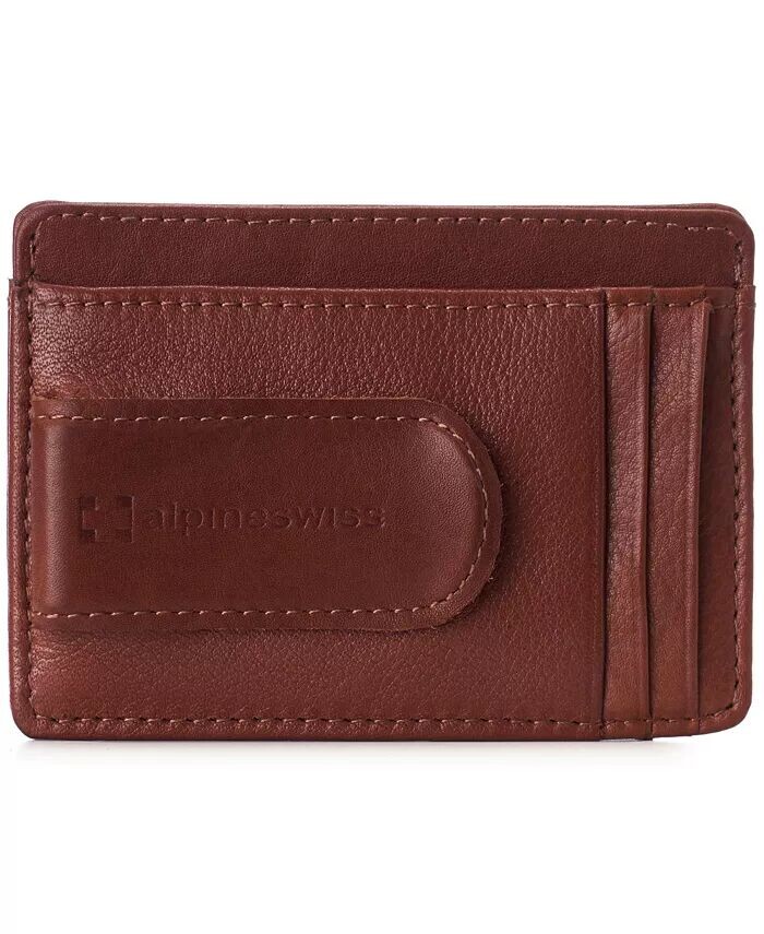 Мужской RFID-зажим для денег, кожаный минималистичный кошелек, чехол для карточек с окном Alpine Swiss, бежевый
Мужской RFID-зажим для денег, кожаный минималистичный кошелек, чехол для карточек с окном Alpine Swiss, бежевый