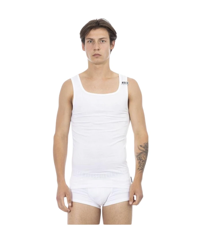 Белая хлопковая майка Bikkembergs, белый
Белая хлопковая майка Bikkembergs, белый