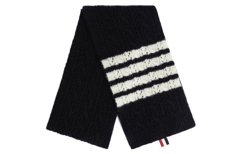THOM BROWNE Шерстяной вязаный шарф Women's Marine Blue
THOM BROWNE Шерстяной вязаный шарф Women's Marine Blue